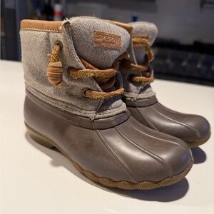 Kids Sperry Brown Duck Boots